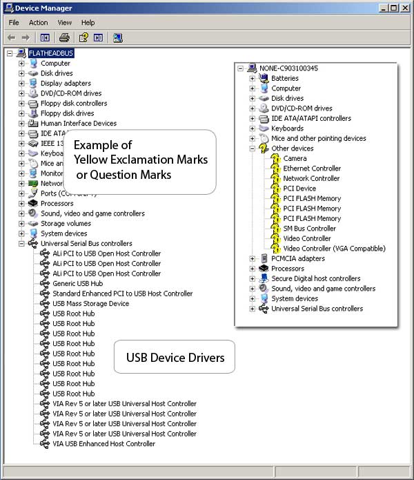 Device Manager - USB