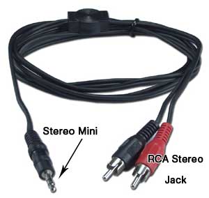 RCA to Headphone Cable